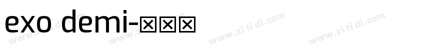 exo demi字体转换